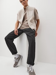 Charcoal Grey Parachute Trousers - Image 2 of 11