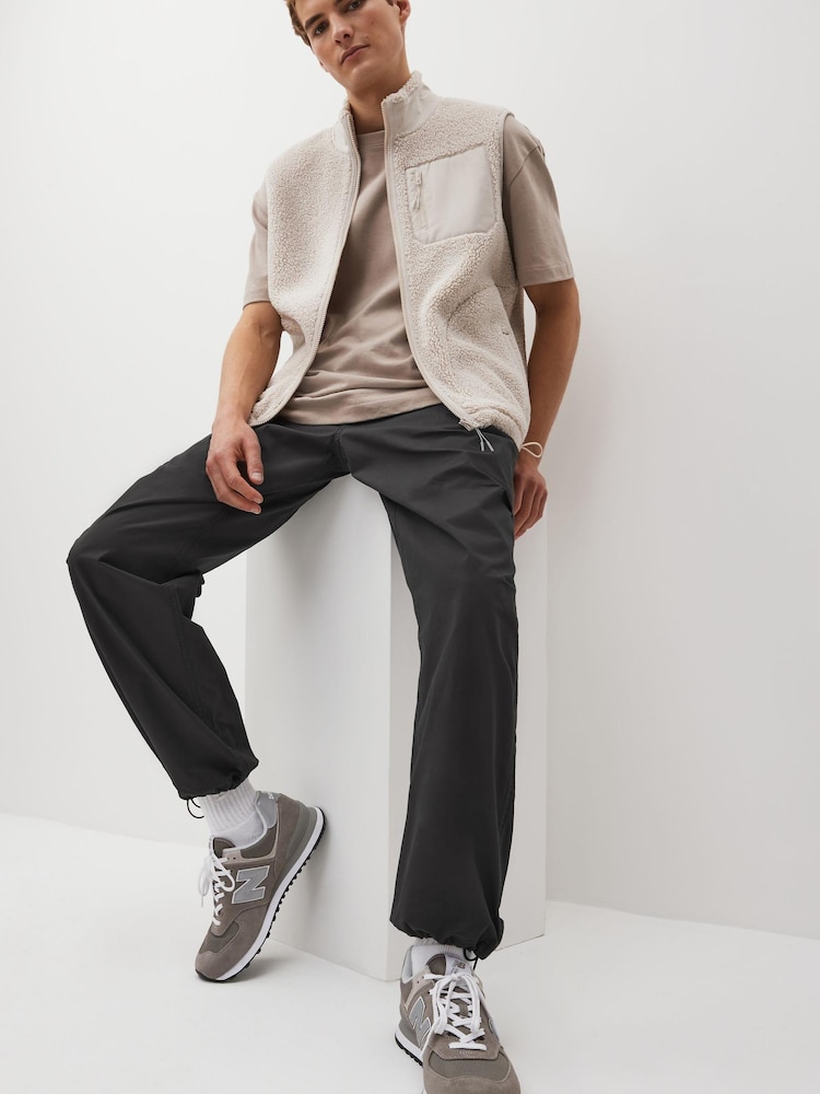 Charcoal Grey Parachute Trousers - Image 2 of 11