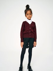 Burgundy Red Cotton Rich School V-Neck Cardigan (3-16yrs) - Image 1 of 5