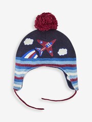 JoJo Maman Bébé Navy Red Arrows Appliqué Hat - Image 1 of 2