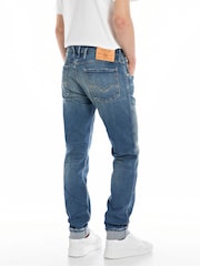 Replay Dark Blue HFX Denim Anbass Slim Fit Jeans - Image 2 of 3