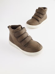 Choc Brown Wide Fit (G) Touch Fastening WARM LINED Boots - Image 1 of 1