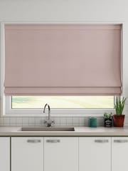 Blush Pink 100% Cotton Made to Measure Roman Blinds - Image 1 of 6