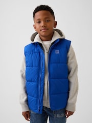 Azul - Chaqueta acolchada holgada de Gap (4-13 años) - Imagen 1 de 5