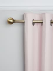 Antique Brass Ball Finial Extendable Curtain 28mm Pole Kit - Image 2 of 5