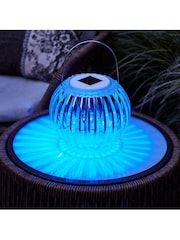 Lights4fun Colour Changing Solar Hanging Lantern - Image 3 of 8