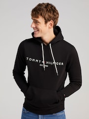 Tommy Hilfiger Black Core Logo Hoodie - Image 1 of 3
