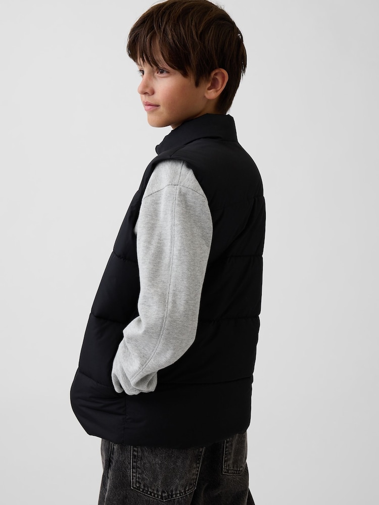 Negro - Chaqueta acolchada holgada de Gap (4-13 años) - Imagen 2 de 5