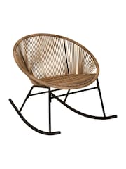 Charles Bentley Natural Zanzibar Garden Rocking Chair - Image 1 of 3