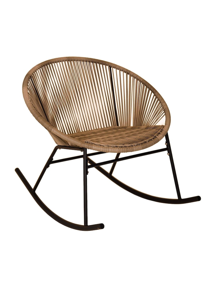 Charles Bentley Natural Zanzibar Garden Rocking Chair - Image 1 of 3