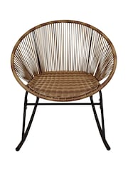 Charles Bentley Natural Zanzibar Garden Rocking Chair - Image 2 of 3