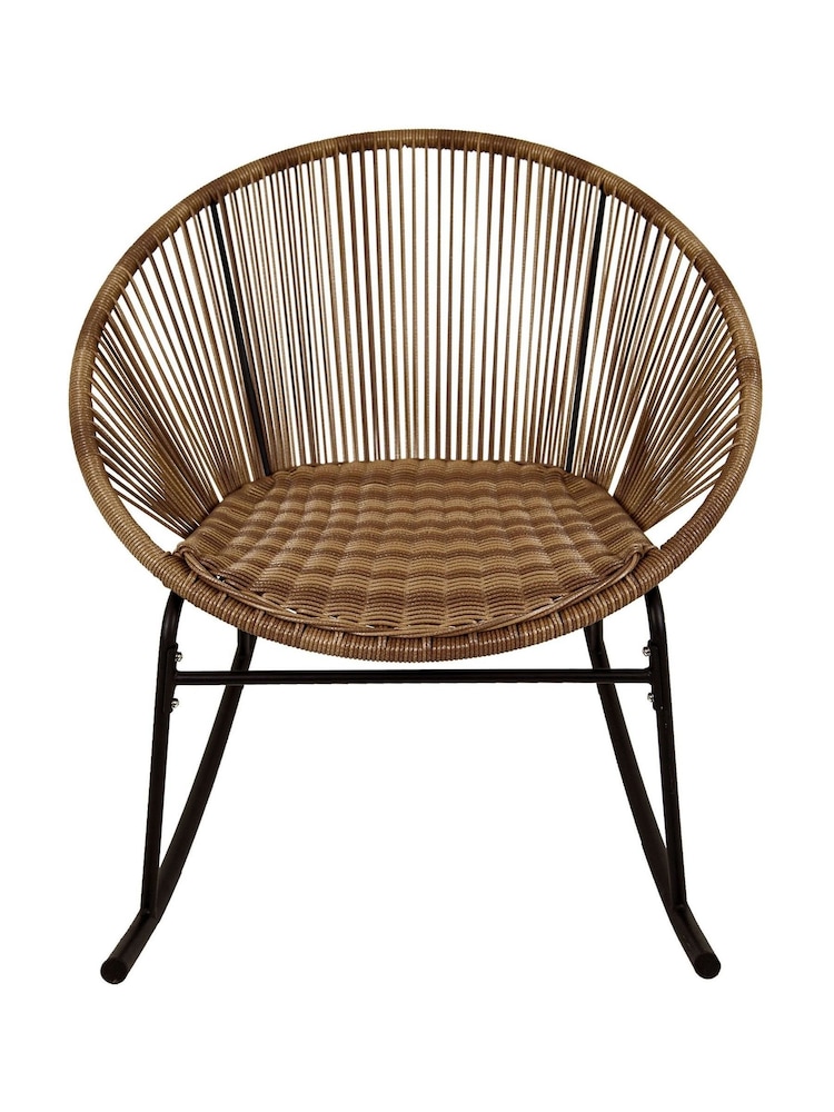 Charles Bentley Natural Zanzibar Garden Rocking Chair - Image 2 of 3