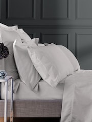 Bedeck Of Belfast Silver 1000 Thread Countcotton Sateen Large Housewife Pillowcase - Image 1 of 2