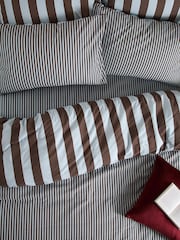 Furn Blueberry Muffin The Ultimate Stripe Reversible Duvet Cover Set - Image 3 of 4