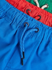 Red/Cobalt/Green Pull On Shorts 3 Pack (3mths-7yrs) - Image 6 of 6