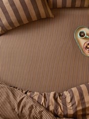 Furn Chocolate Truffle The Ultimate Stripe Reversible Fitted Sheet - Image 1 of 2