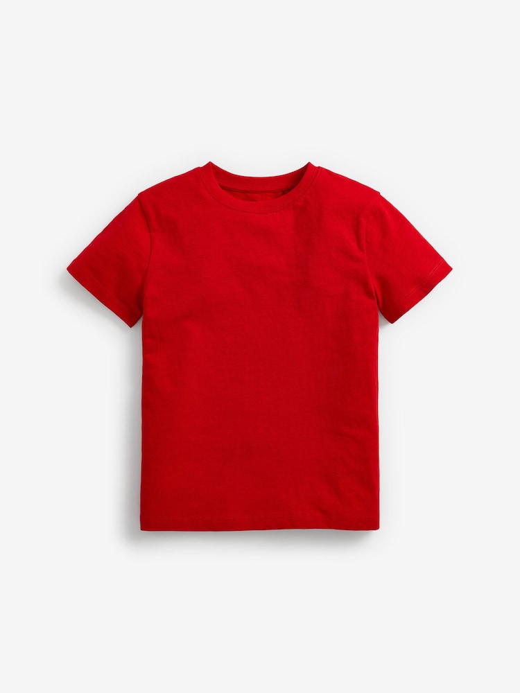 Red/White/Navy Short Sleeves T-Shirts 4 Pack (3-16yrs) - Image 2 of 7