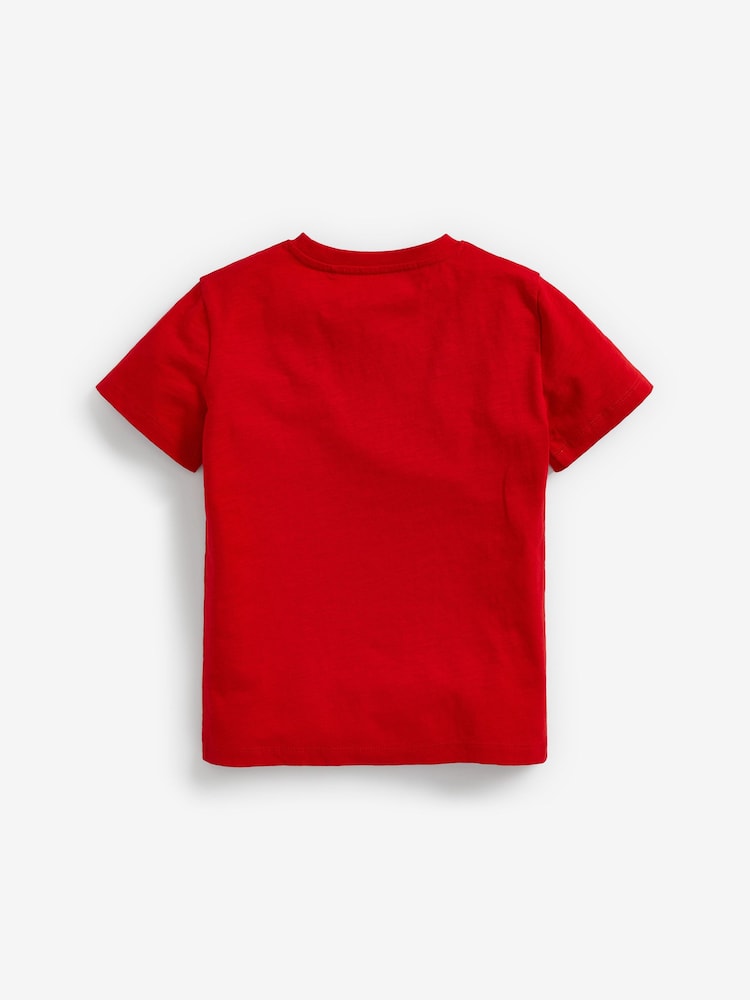 Rouge/blanc/bleu marine - Lot de 4 t-shirts à manches courtes (3-16 ans) - Image 3 of 7