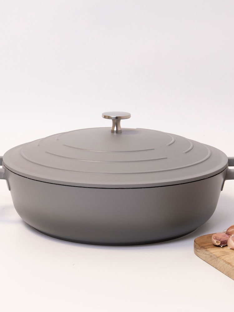 Masterclass Grey 4L Shallow Casserole Dish - Image 1 of 3