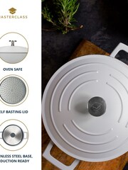 Masterclass Grey 4L Shallow Casserole Dish - Image 4 of 6