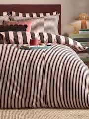 Furn Berry Brownie The Ultimate Stripe Reversible Duvet Cover Set - Image 4 of 4
