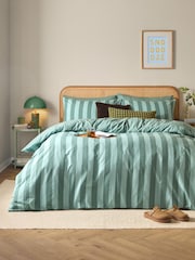 Furn Peppermint The Ultimate Stripe Reversible Duvet Cover Set - Image 2 of 4