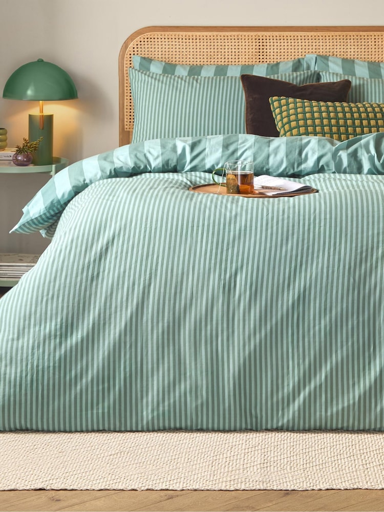 Furn Peppermint The Ultimate Stripe Reversible Duvet Cover Set - Image 4 of 4