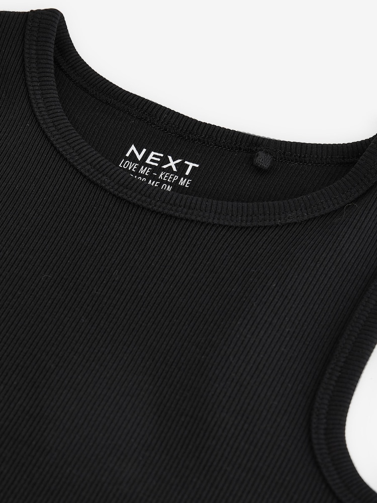 Black Rib Vest (3-16yrs) - Image 7 of 7
