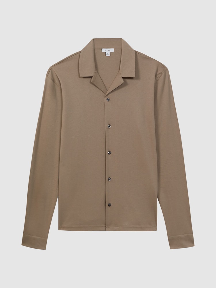Reiss Fawn Spence Mercerised Cotton Long Sleeve Shirt - Image 2 of 4