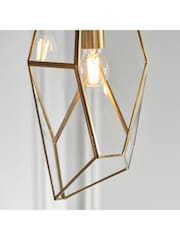 Gallery Home Brass Morla Ceiling Light Pendant - Image 4 of 7