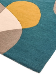 Asiatic Rugs Taupe Brown Matrix Geo Wool Rich Rug - Image 3 of 4