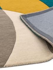 Asiatic Rugs Taupe Brown Matrix Geo Wool Rich Rug - Image 4 of 4