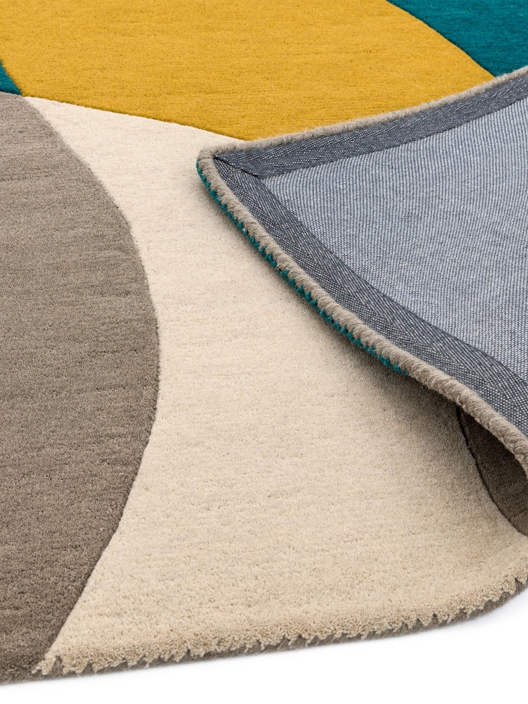 Asiatic Rugs Taupe Brown Matrix Geo Wool Rich Rug - Image 4 of 4