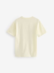 Cream Graffiti Flower Oversized Embellished Graphic T-Shirt (3-16yrs) - Image 5 of 6