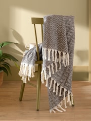 Furn Tweedie Brushed Herringbone 130X180cm Throw - Attēls 1 no 4