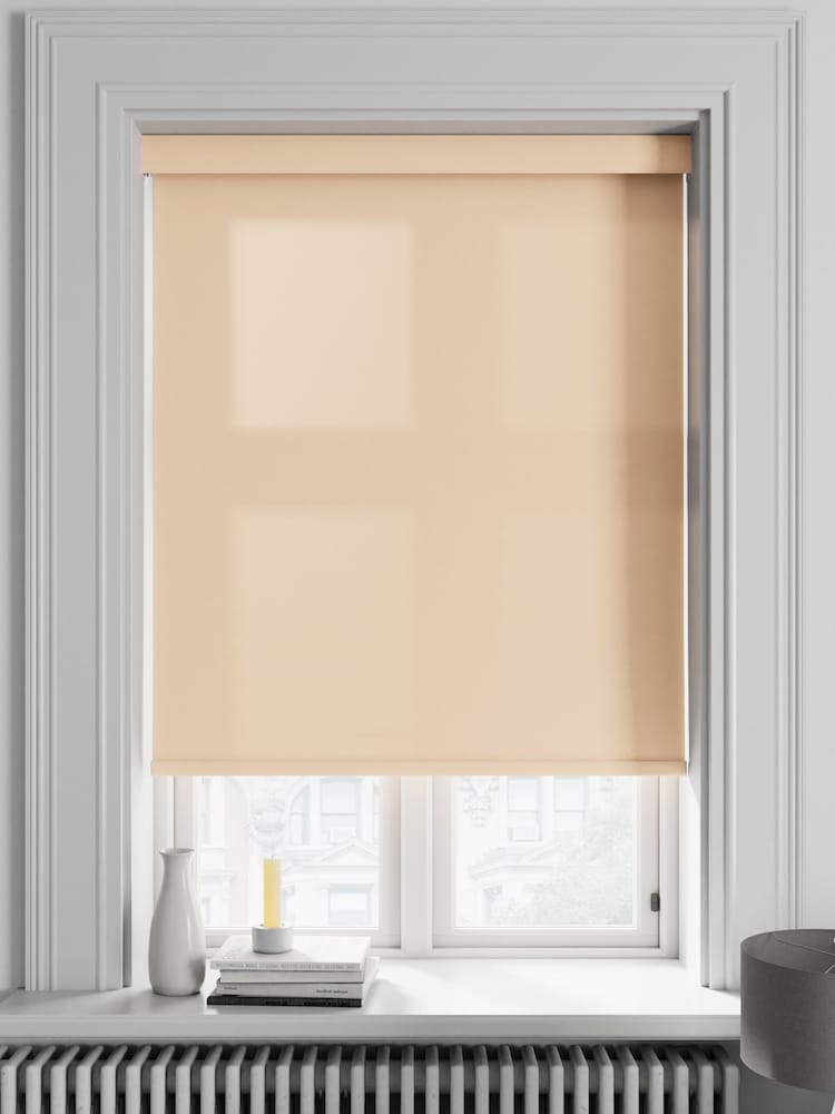 Peach Orange Asher Made To Measure Light Filtering Roller Blind - Image 1 of 5