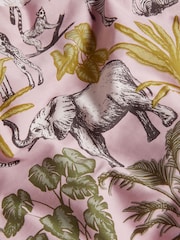 Pink Safari Reversible 100% Cotton Duvet Cover and Pillowcase Set - Image 7 of 7