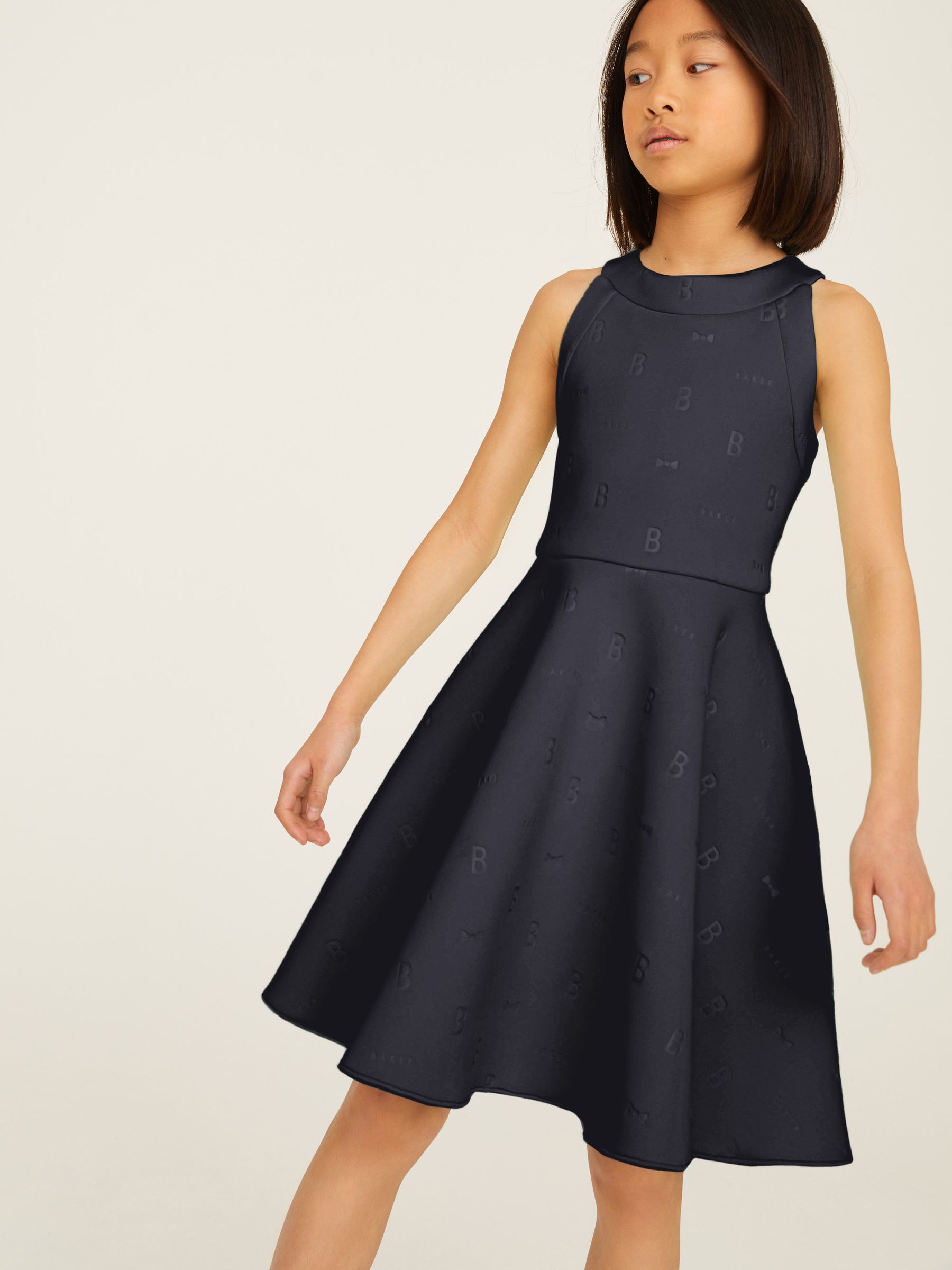 【数量限定】 Baker Ted by Baker Buy Halter from Dress Scuba Embossed Neck スーツ・フォーマル・ドレス