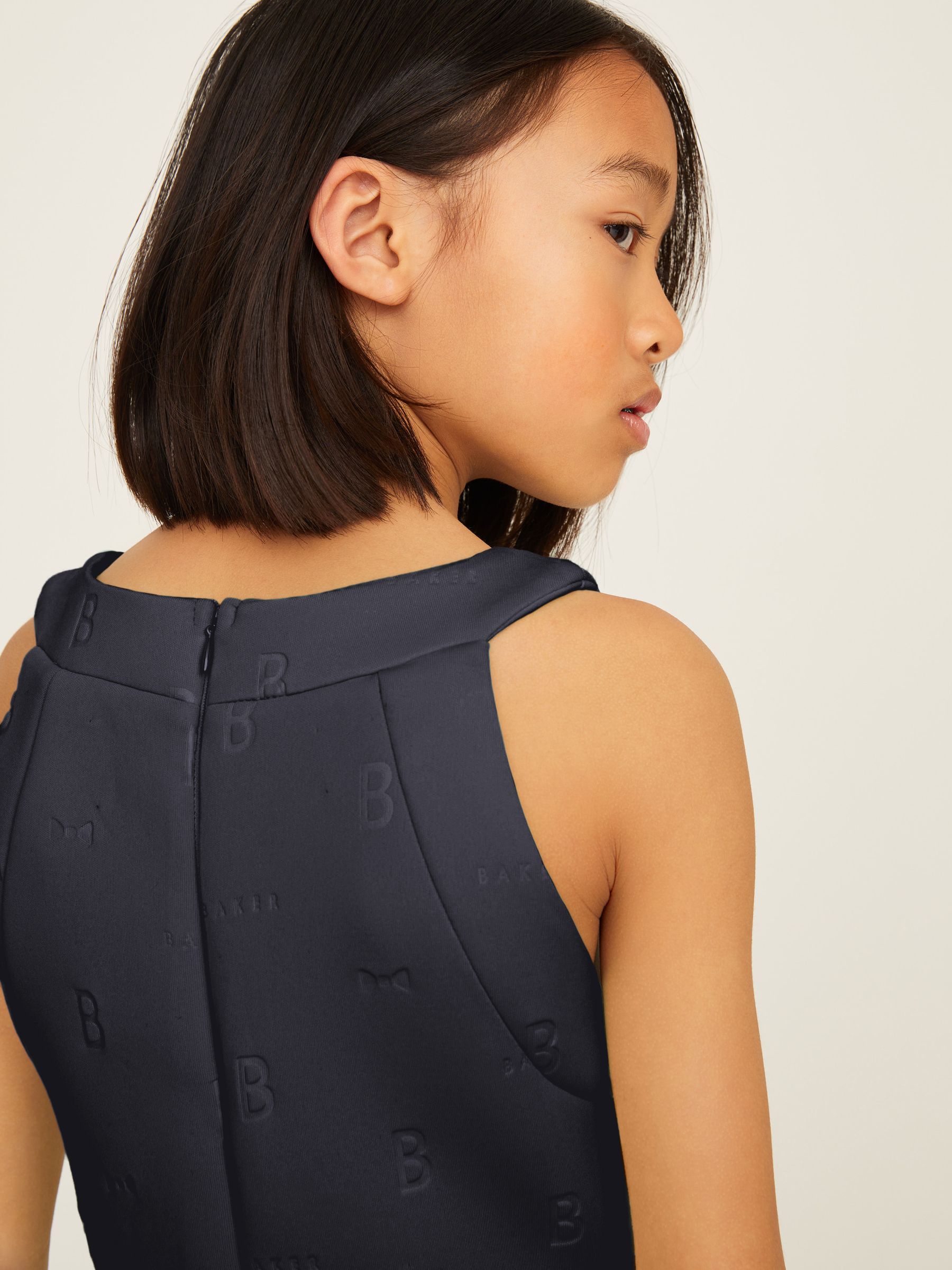 Baker by Ted Baker Halter Neck Embossed Scuba Dress