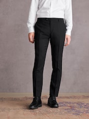 Schwarz - Signature Tollegno Anzug in schmaler Passform: Hose - Image 1 of 9