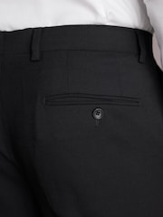 Schwarz - Signature Tollegno Anzug in schmaler Passform: Hose - Image 5 of 9