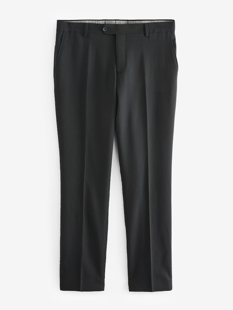 Schwarz - Signature Tollegno Anzug in schmaler Passform: Hose - Image 6 of 9
