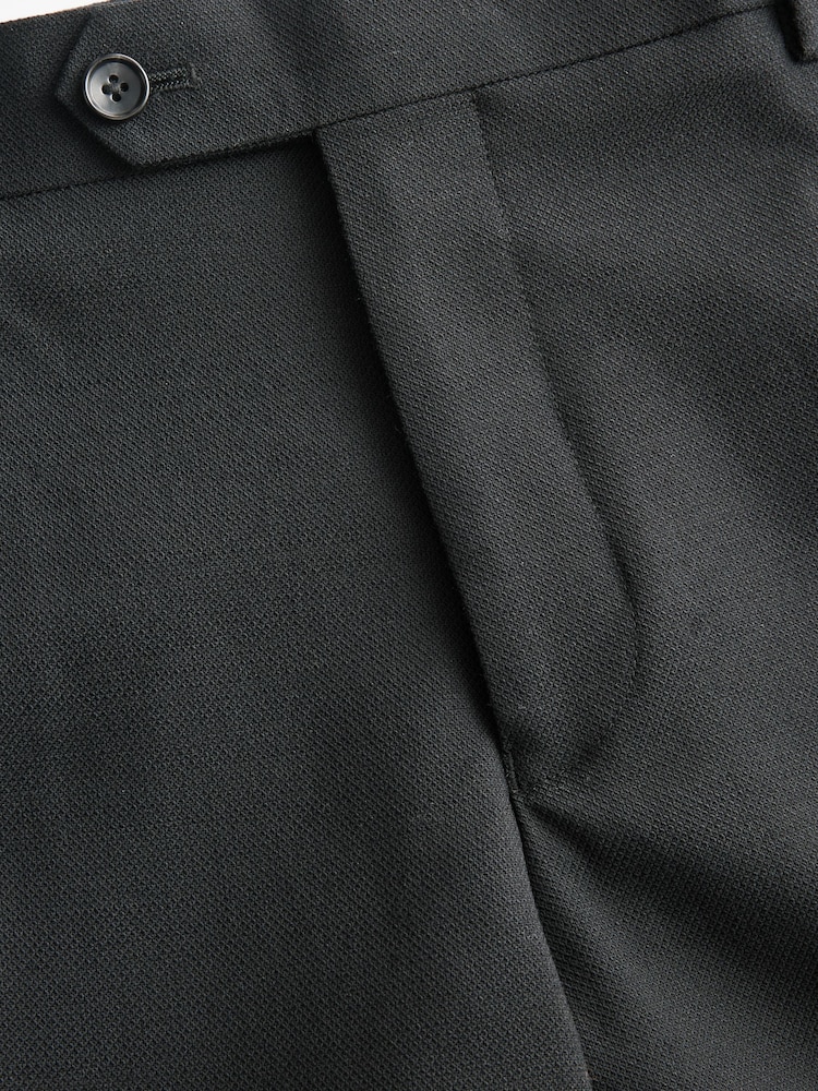 Schwarz - Signature Tollegno Anzug in schmaler Passform: Hose - Image 7 of 9