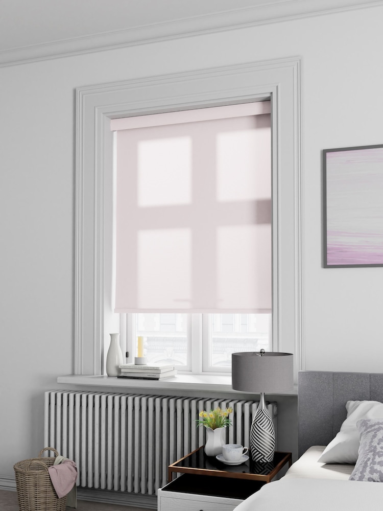Rose Pink Asher Made To Measure Light Filtering Roller Blind - Image 2 of 5