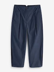 Navy Blue Smart Button Hem Trousers - Image 6 of 7