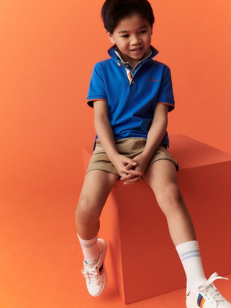 Paul Smith Junior Boys Short Sleeve Signature 100% Cotton Polo Shirt - Image 1 of 6