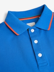Paul Smith Junior Boys Short Sleeve Signature 100% Cotton Polo Shirt - Image 5 of 6