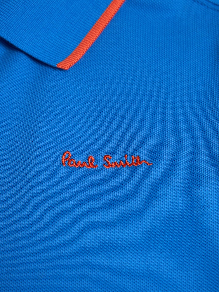 Paul Smith Junior Boys Short Sleeve Signature 100% Cotton Polo Shirt - Image 6 of 6
