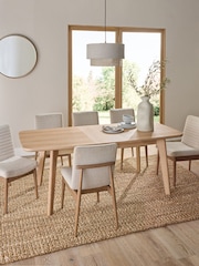 Light Oak Effect Jackson 6 to 8 Seat Extending Dining Table - Image 1 of 11