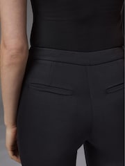LK Bennett Black Slim Crepe Evan Cut Trousers - Image 3 of 4